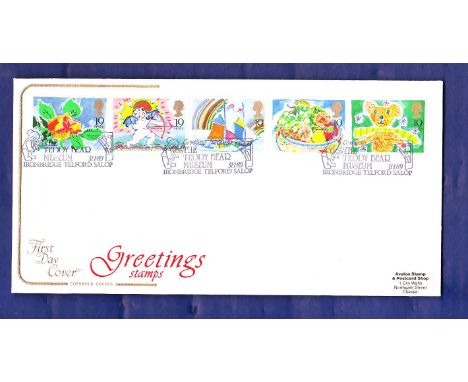 Great Britain - 1989 (31 Jan)  Greetings Teddy Bear Museum Special Handstamp FDC