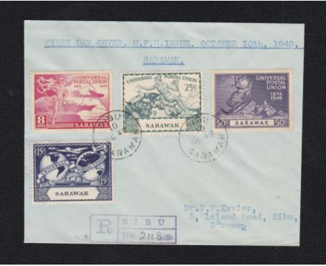 Sarawak 10 Oct 49 U.P.U First Day Cover