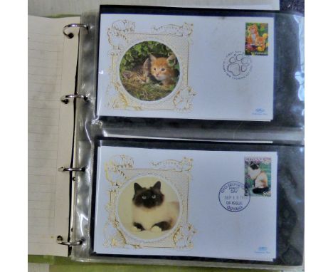 Cats - A Thematic collection with many First Day Covers, also Packs, Royal Mail Fridge Magnets etc. In volumes (130+) many Be