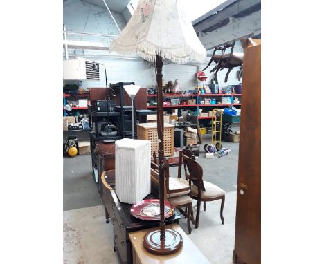 A modern standard lamp. 