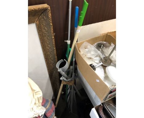 A bundle of garden tools 