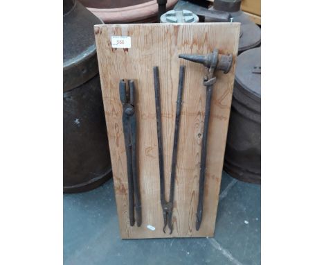 Three mounted tools. 