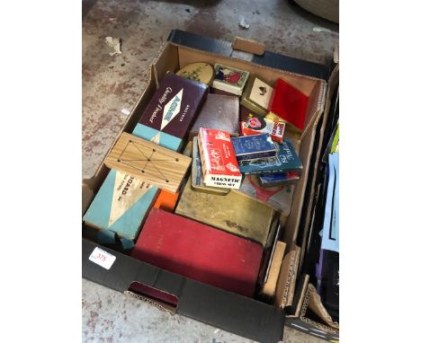 A box of vintage playing cards 