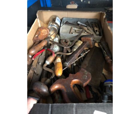 A box of vintage tools 