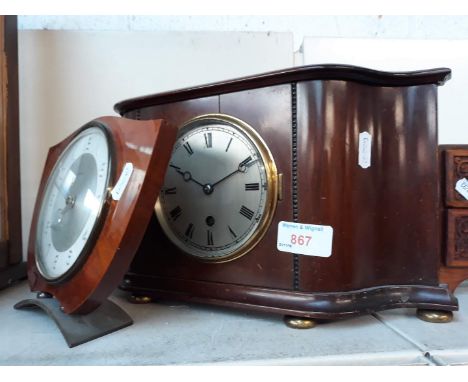 2 mantel clocks 