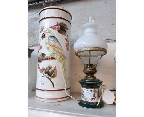 Parrot pot vase and pot lamp 