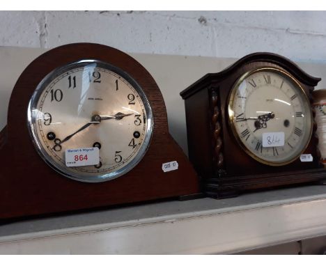 2 mantel clocks 