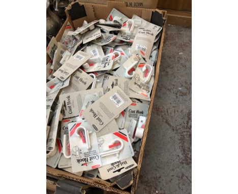 A box of coat hooks 