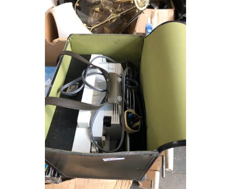 A slide projector 
