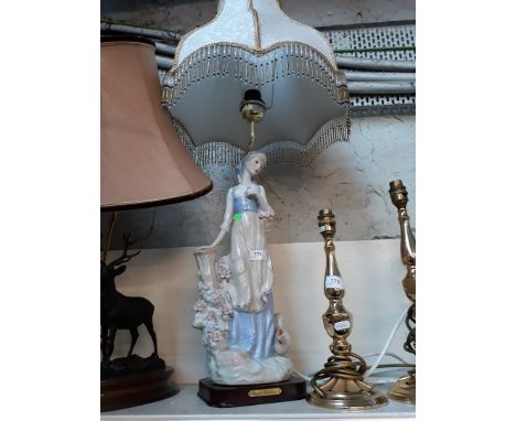 Porcelain figure table lamp 