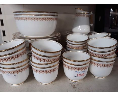 A Victorian tea service ( missing 1 cup ) 