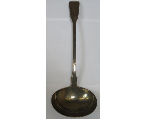 LARGE GEORGIAN HALLMARKED SILVER LADLE, EDINBURGH ASSAY