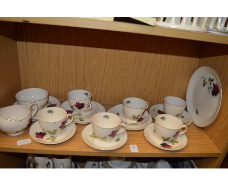 An Alfred Meakin Realm Rose tea service.