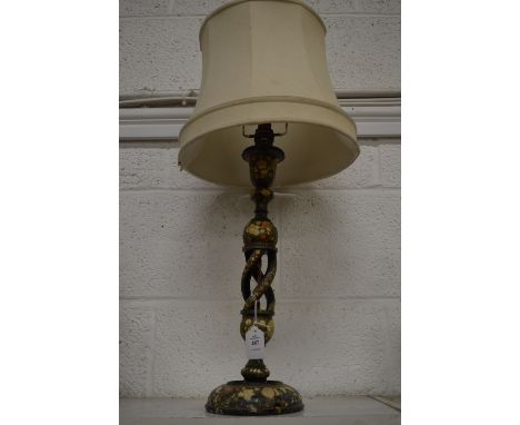 A Kashmir lamp base.