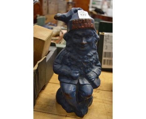 A Record Bulldog advertising item, a seated gnome.