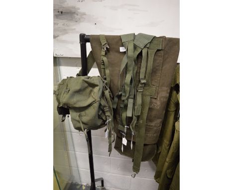 Army kit bags etc.