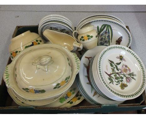 Adams Titian ware plus Royal Worcester, Evesham and Portmeirion Botanic Garden china