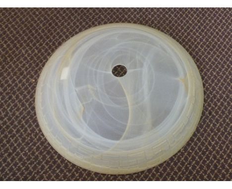 A Murano glass opaque ceiling light shade