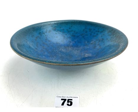 Pottery bowl signed by Simon Leach, 7.5" diameter