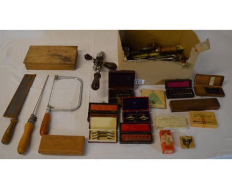 Hand tools & specialist watchmakers tools including drills, saws etc