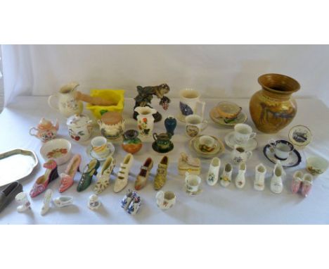 Assorted ceramics inc Royal Worcester, Alvingham, Coalport & Royal Albert