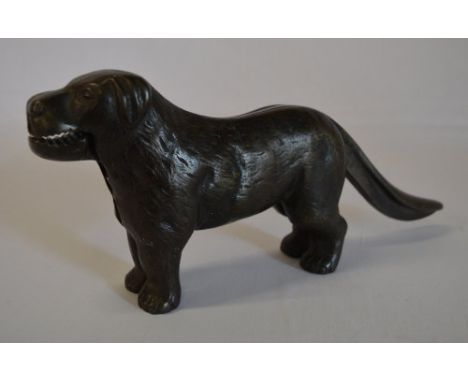 Cast iron nutcracker in the form of a dog