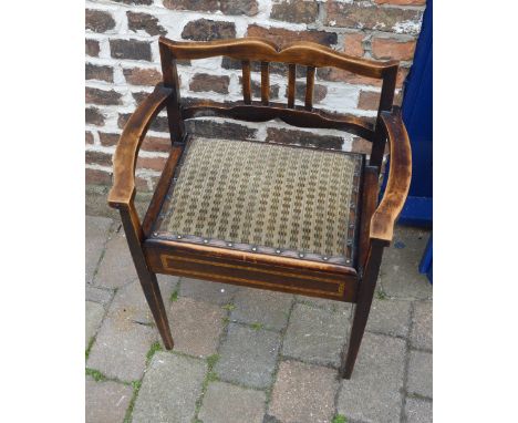 Edwardian piano stool