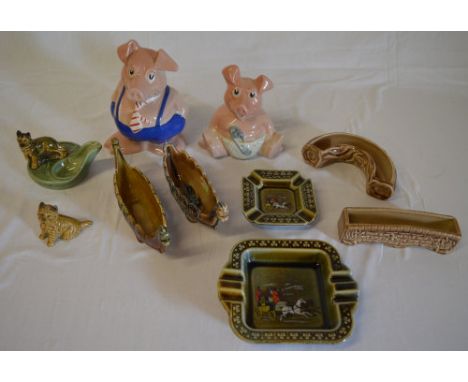 Wade Natwest pig money boxes, trinket dishes, ashtrays etc (af)