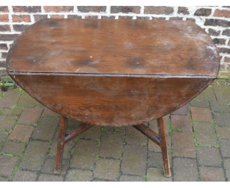 Dark Ercol drop leaf table