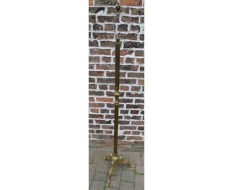 Brass standard lamp