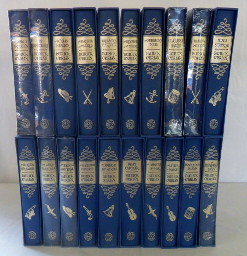 Collection of 20 Patrick O'Brian Folio Society books inc