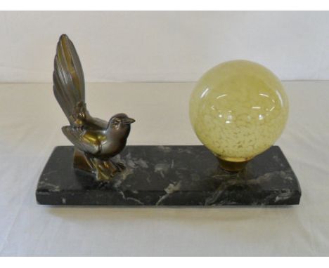 French Art Deco Wren lamp L 28 cm