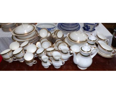 A Royal Grafton extensive "Majestic" bone china dinner and tea service for 12 place settings