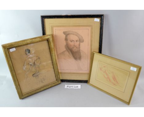 F. Bartolozzi RA engraving after Hans Holbien of Tho. Wiatt Knight, framed, and framed engraving of Sir John Henry Pelly, sig