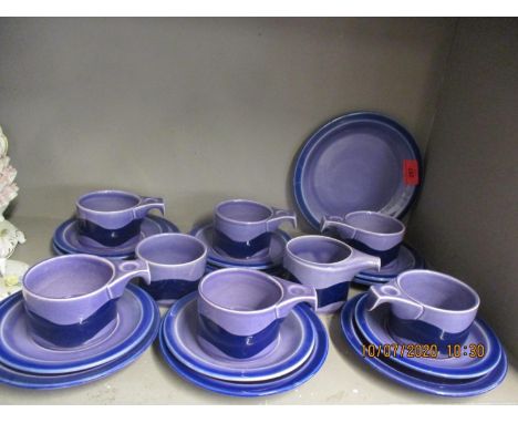 Irish fine earthenware Celtic pattern part teaset 