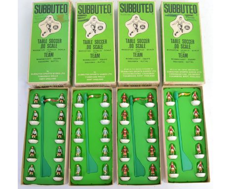 SUBBUTEO: A collection of 4x Subbuteo football teams - each 100% complete and within the original boxes. Box numbers comprisi