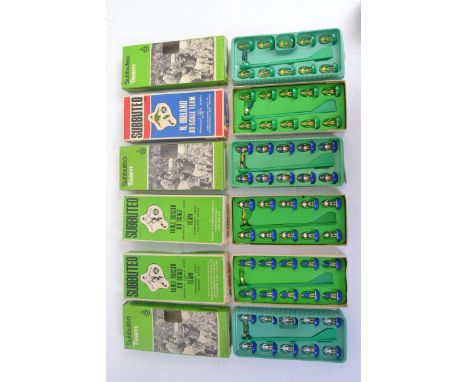 SUBBUTEO: A collection of 6x vintage Subbuteo football teams - each 100% complete and within the original boxes. Box numbers 