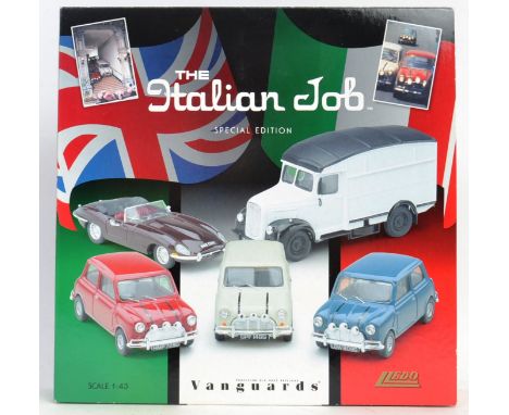 ITALIAN JOB: An original Lledo Vanguards Italian Job diecast model gift set. Featuring 1:43 scale vehicles from the film. App