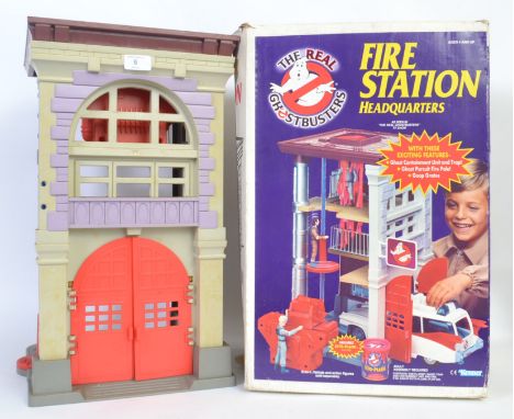 THE REAL GHOSTBUSTERS: An original vintage Kenner The Real Ghostbusters ' Fire House Headquarters ' playset - with both origi