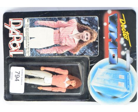 DOCTOR WHO; An original vintage Dapol Doctor Who carded sealed action figure of ' Mel ' (Bonnie Langford). Unopened. 