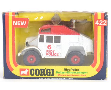 CORGI: An original vintage Corgi diecast model 422 Riot Van, complete within the original box,. 