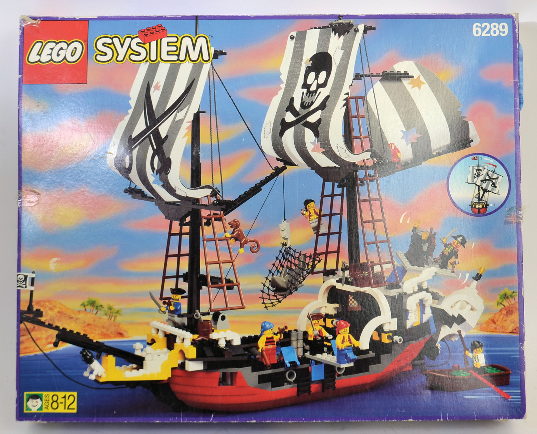 LEGO: A vintage Lego System Pirate ship Red Beard Runner 6289, within ...