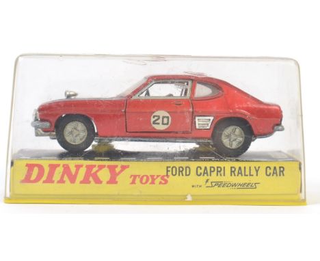 DINKY: An original vintage Dinky Toys diecast model 213 Ford Capri Rally Car, within the original plastic display box. 