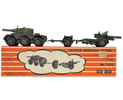 CRESCENT TOYS; An original vintage Crescent Toys diecast model ' Saladin ' Armoured Patrol set 2154. Appears to be virtually 