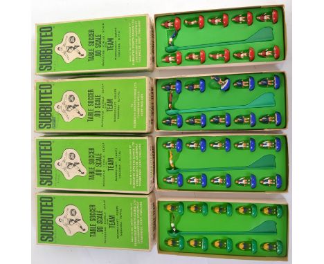SUBBUTEO: A collection of 4x Subbuteo football teams - each 100% complete and within the original boxes. Box numbers comprisi