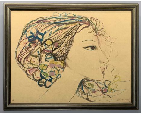 Servando Cabrera Moreno (Cuban, 20th century), serigraph on paper, limited edition (numbered 41) signed and dated '81,19x25in