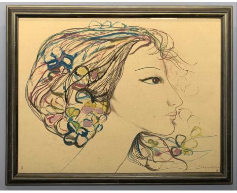 Servando Cabrera Moreno (Cuban, 20th century), serigraph on paper, limited edition (numbered 41) signed and dated '81,19x25in