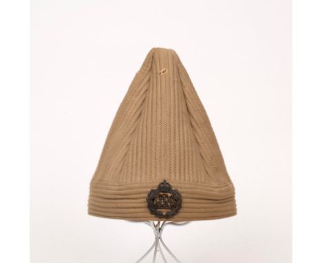 WWII Kullah, Indian Army Conical Hat, Officers General List Cap Badge