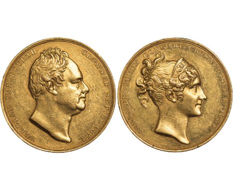 COMMEMORATIVE MEDALS, BRITISH MEDALS, William IV, gold medallion for the Coronation, 1831, by W. Wyon, bust of William IV r.,