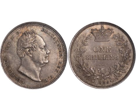 BRITISH COINS, William IV, shilling, 1834, bare head r., rev. value within wreath (S.3835; ESC.1268), toned and in plastic ho